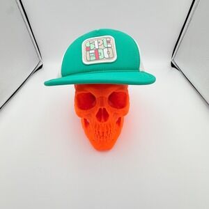 Speedo Kids Trucker Hat Teal Green White Mesh Snapback Sun Safe Cap OSFA NEW